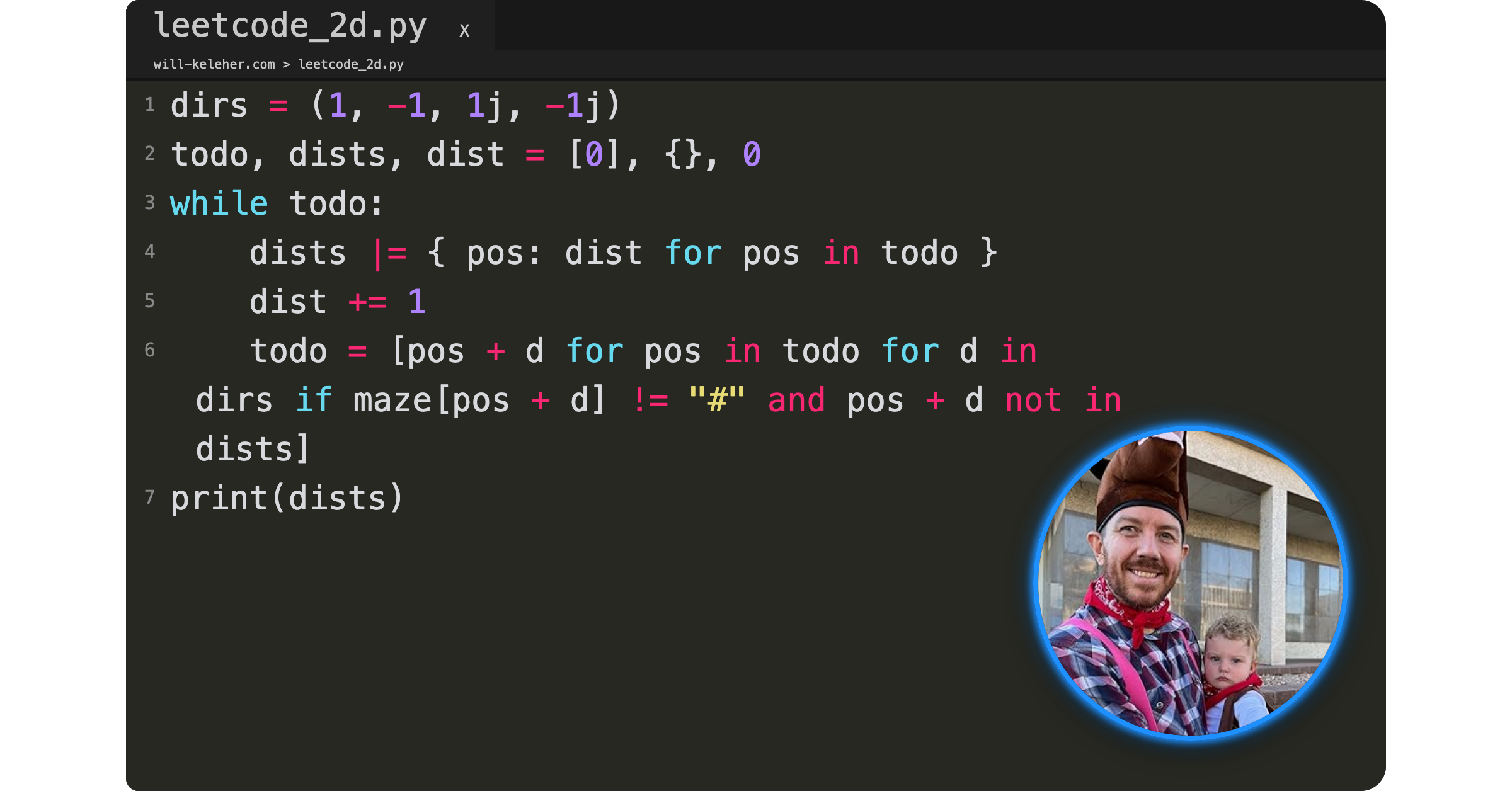 Preview image for post showing python text in a text editor
