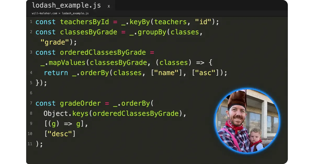 You probably want some parts of Lodash · will keleher